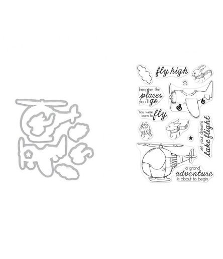 Fly High Stempel + Stanzschablone
