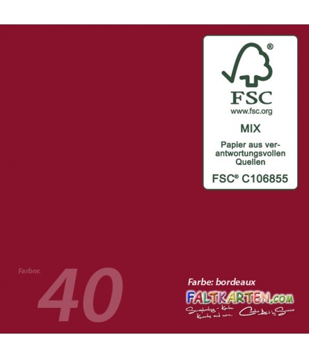 Scrapbooking Papier in bordeaux, 12 Stk. - FK