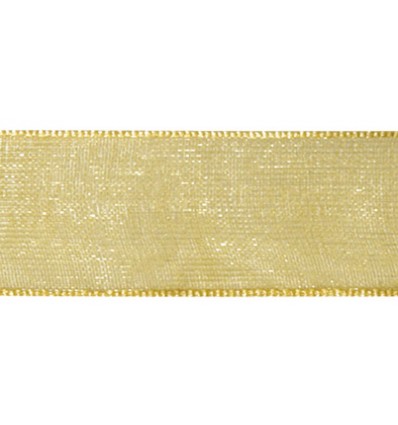 Organzaband gold, 7mm breit - Rayher