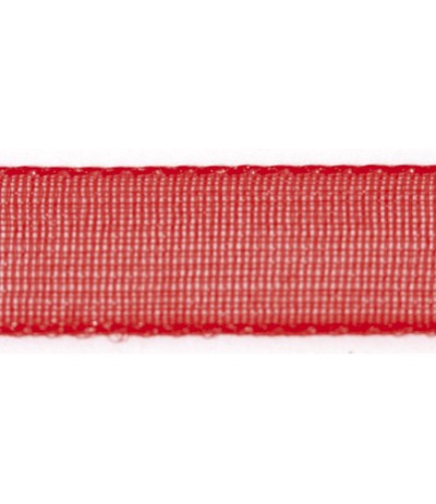 Organzaband rot, 7mm breit - Rayher