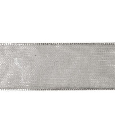 Organzaband silber, 7mm breit - Rayher