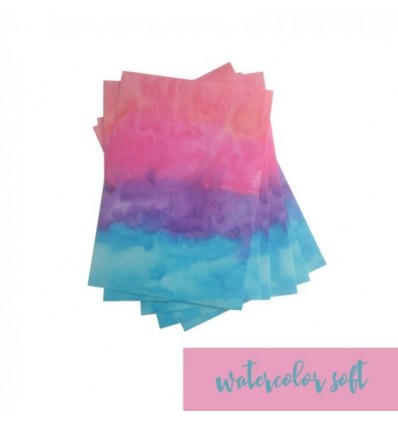 Vinylfolie Watercolor soft, A4 - Plottermarie
