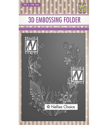3D Prägeschablone Flower Frame - Nellie's Choice