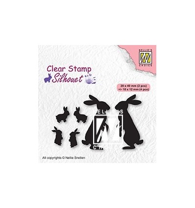 Clear Stamps Rabbits - Nellie's Choice