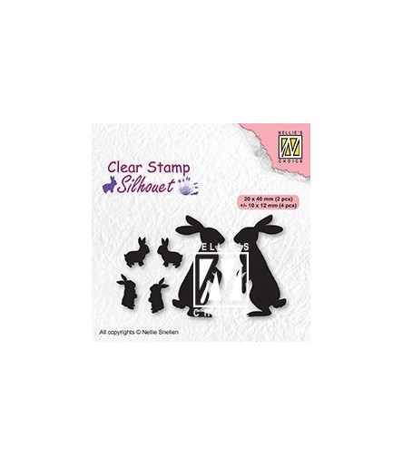Clear Stamps Rabbits - Nellie's Choice