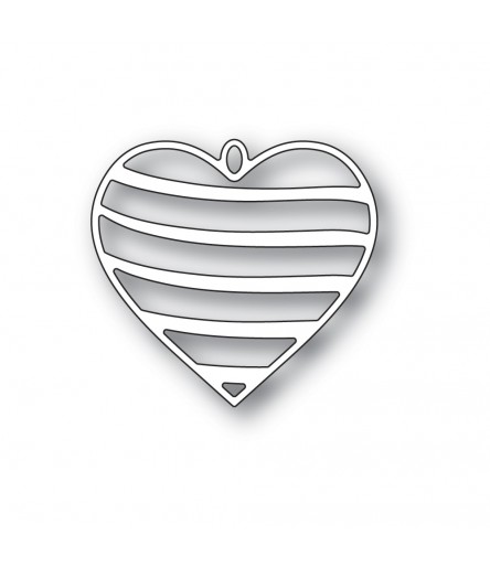 Stanzschablone Banded Heart Locket - Memory Box
