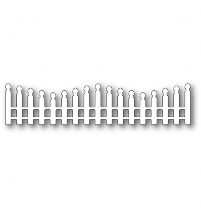 Stanzschablone Wavy Long Picket Fence - Memory Box / Poppy