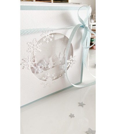 Stanzschablone Panorama Eisblumenfenster - Charlie und Paulchen