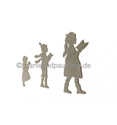Stanzschablonen Christmas Carolers - Charlie & Paulchen