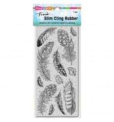 Cling Stempel Slim Feathers - Stampendous