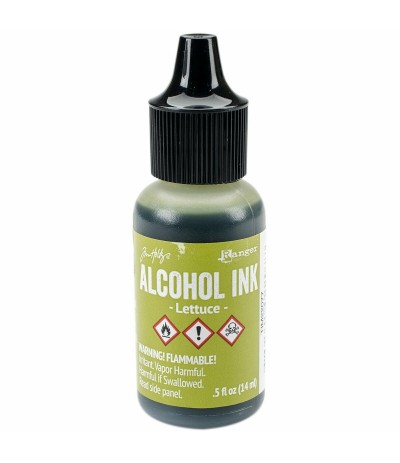 Alcohol Ink Lettuce - Tim Holtz
