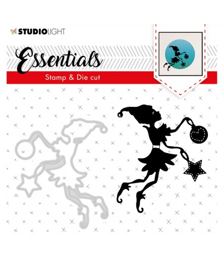 Stanz- und Stempelset Elfe mit Kugel und Stern - StudioLight