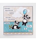 Stanzschablonen und Stempel Set Pandas - Marianne Design