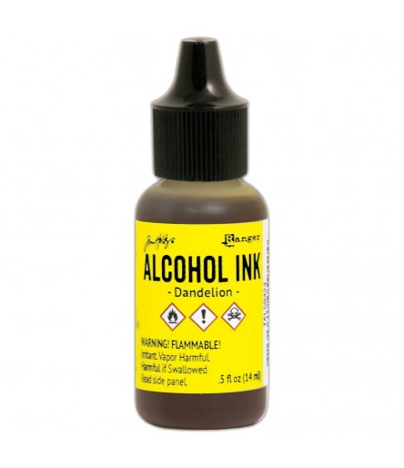 Alcohol Ink Dandelion - Tim Holtz