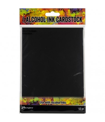 Alcohol Ink Cardstock, schwarz, matt - Ranger