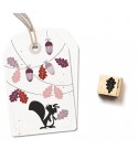 Ministempel Eichenblatt - cats on appletrees