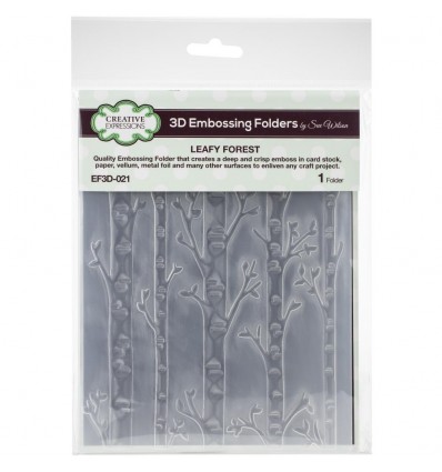 3D Prägeschablone Leafy Forest - Creative Expressions