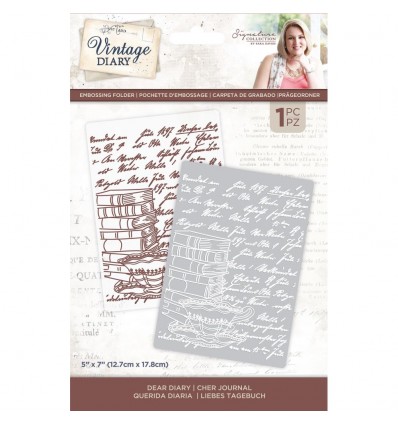 Prägeschablone Vintage Diary A Moment In Time - Crafters Companion