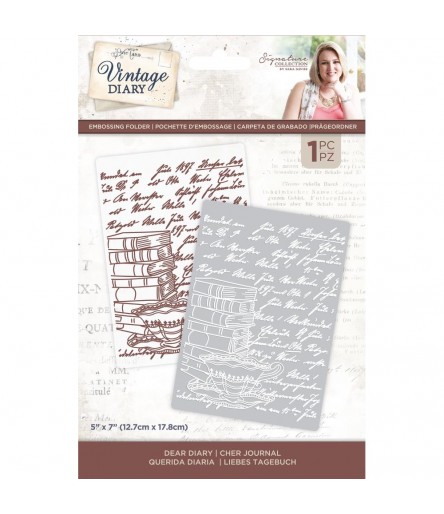 Prägeschablone Vintage Diary A Moment In Time - Crafters Companion