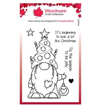 Clear Stamps Christmas Tree Gnome - Woodware