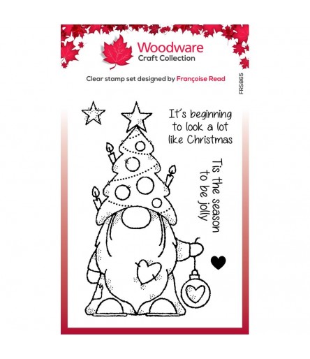 Clear Stamps Christmas Tree Gnome - Woodware