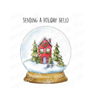 Cling Stempel Holydy Snow Globe - StampingBella