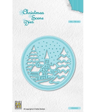 Stanzschablone Snowy village - Nellie's Choice