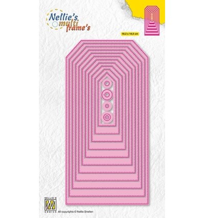 Stanzschablonen Sticheched straight tag 2 - Nellie's Choice