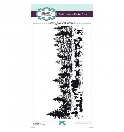 Cling Stempel Santa Claus Village - Creative Expressions