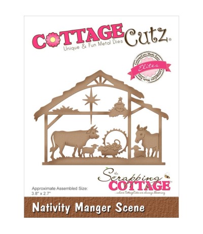 Stanzschablone Nativity Manger Scene - Cottage Cutz
