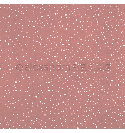 Scrapbooking Papier Schneegestöber Taupe - Alexandra Renke