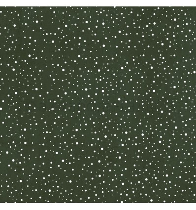 Scrapbooking Papier Schneegestöber Tannengrün - Alexandra Renke