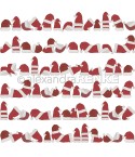 Scrapbooking Papier Weihnachtsmütze in Reihe - Alexandra Renke