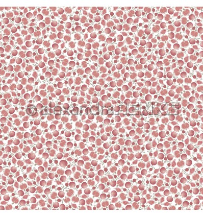 Scrapbooking Papier Granatapfel Muster Mini - Alexandra Renke