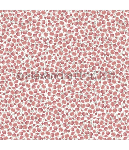 Scrapbooking Papier Granatapfel Muster Mini - Alexandra Renke