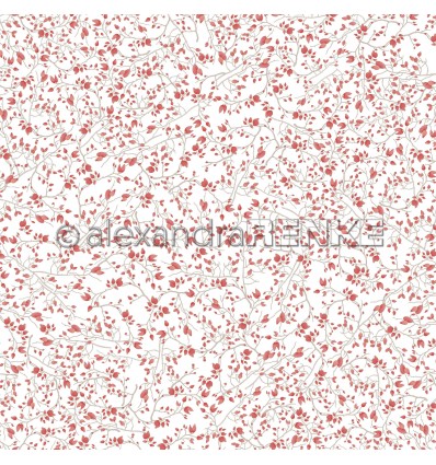 Scrapbooking Papier Hagebutte Muster Mini - Alexandra Renke