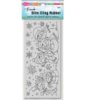 Cling Stempel Slim Snow People - Stampendous