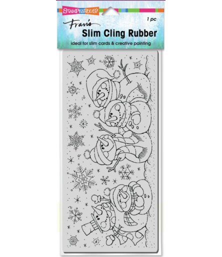 Cling Stempel Slim Snow People - Stampendous