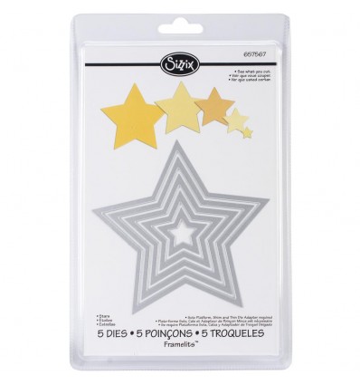 Stanzschablonen Stars - Sizzix