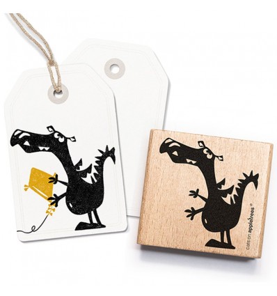 Stempel Drache Friedhold - cats on appletrees