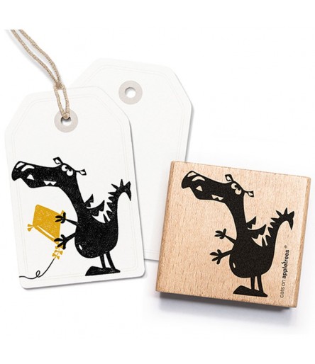 Stempel Drache Friedhold - cats on appletrees