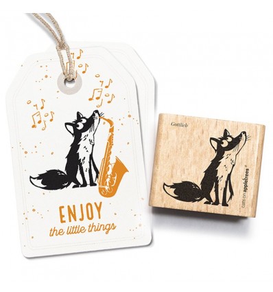 Stempel Fuchs Gottlieb gross - cats on appletrees