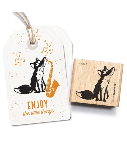 Stempel Fuchs Gottlieb gross - cats on appletrees