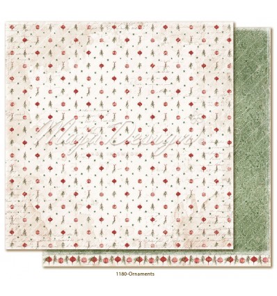Scrapbooking Papier Happy Christmas, Ornaments - Maja Design