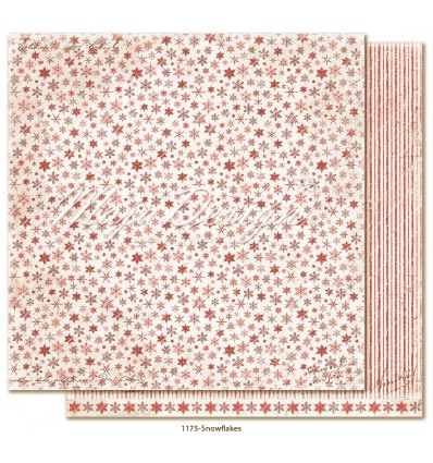 Scrapbooking Papier Happy Christmas, Snowflakes - Maja Design