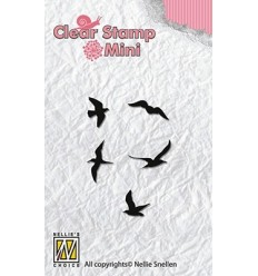 Mini Clear Stamps Birds - Nellie&#039;s Choice