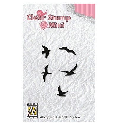 Mini Clear Stamps Birds - Nellie's Choice