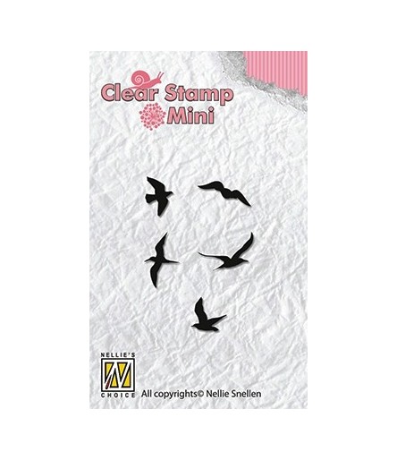 Mini Clear Stamps Birds - Nellie's Choice
