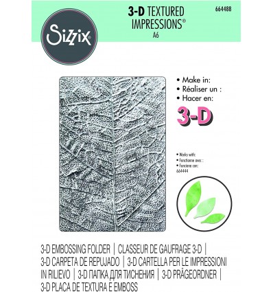 3-D Prägeschablone Leaf Veins - Sizzix