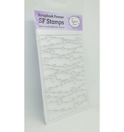 Clear Stamp Herzhintergrund - Scrapbook Forever